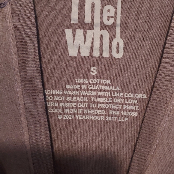 The Who Band Graphic T Shirt Mens Small Short Sleeve Gray North American Tour - Picture 5 of 8